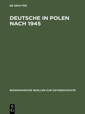 cover image of Deutsche in Polen nach 1945